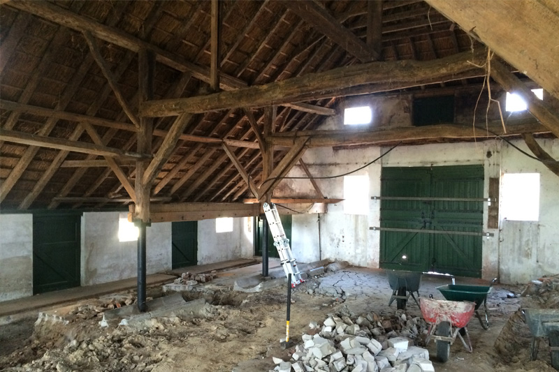 Wonen in een boerderij, school of fabriek