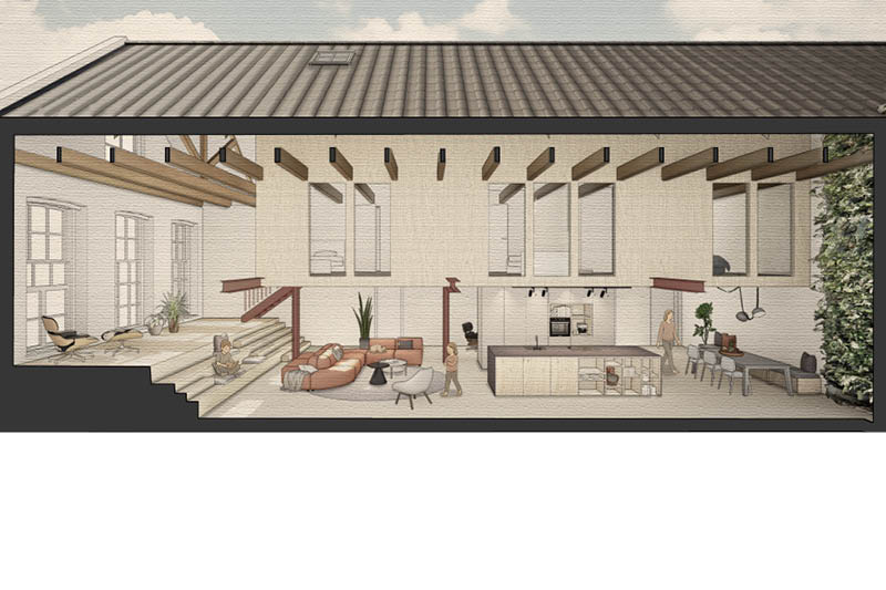 van school naar woning